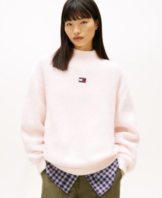 Women's Mock Neck Badge Sweater