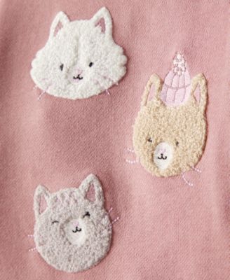 Baby Girls' Day Dream Cat Sweatshirt and Pants, 2-Piece Set