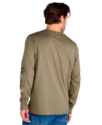 Men's Stacked Logo Long-Sleeve T-Shirt