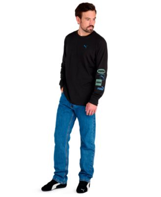 Men's Stacked Logo Long-Sleeve T-Shirt