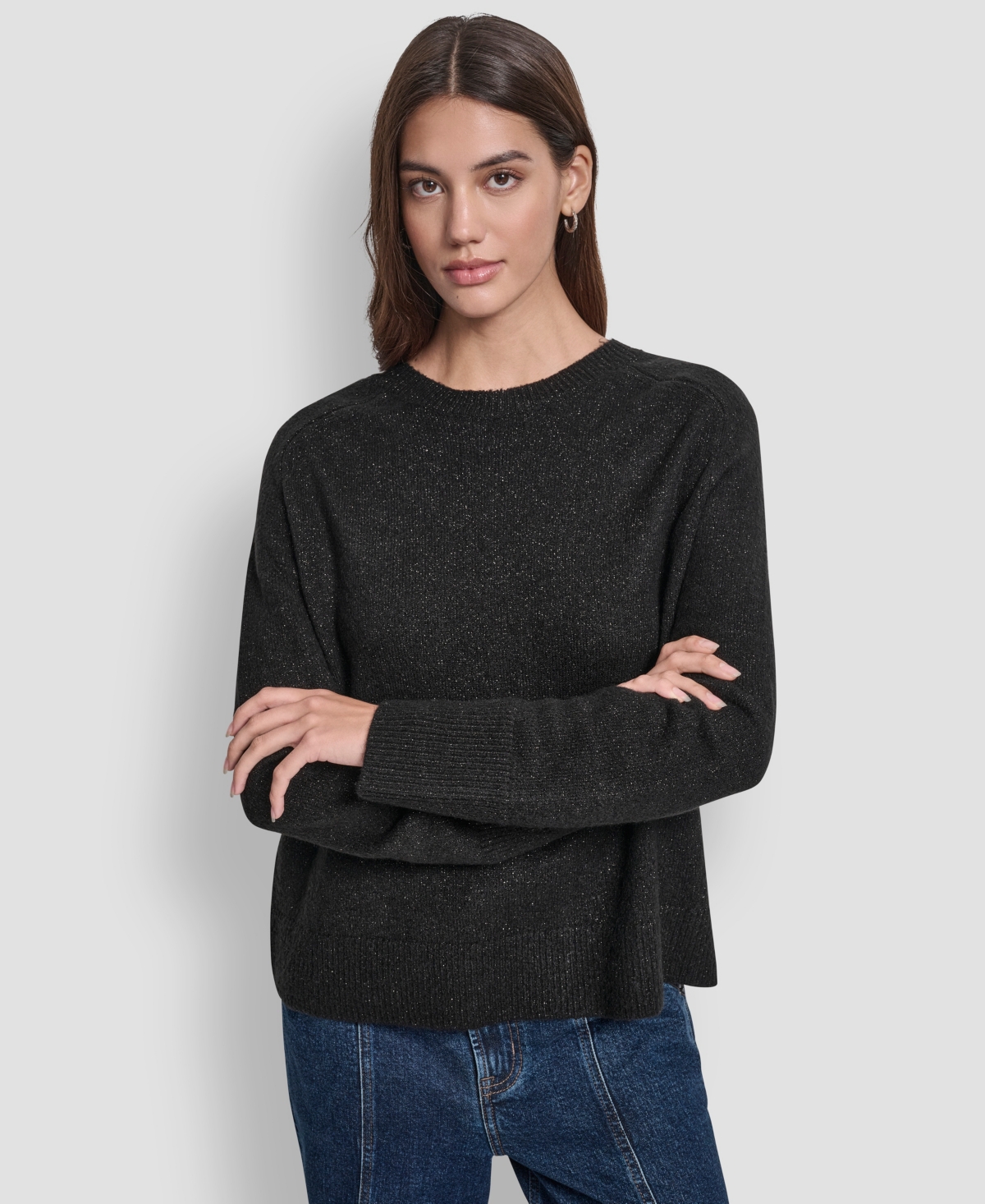 Dkny Jeans Women's Crewneck Long-Sleeve Sweater