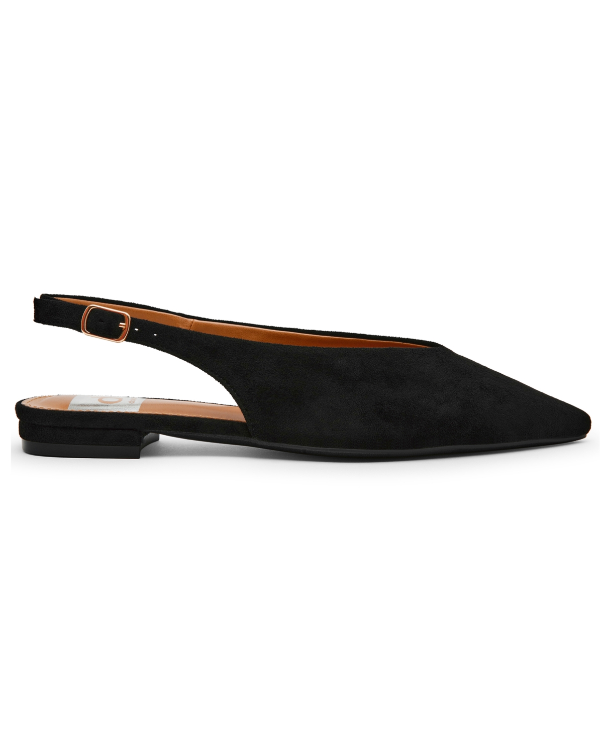 Dv Dolce Vita Women's Empress Pointed Toe Slingback Flat Mules In Black
