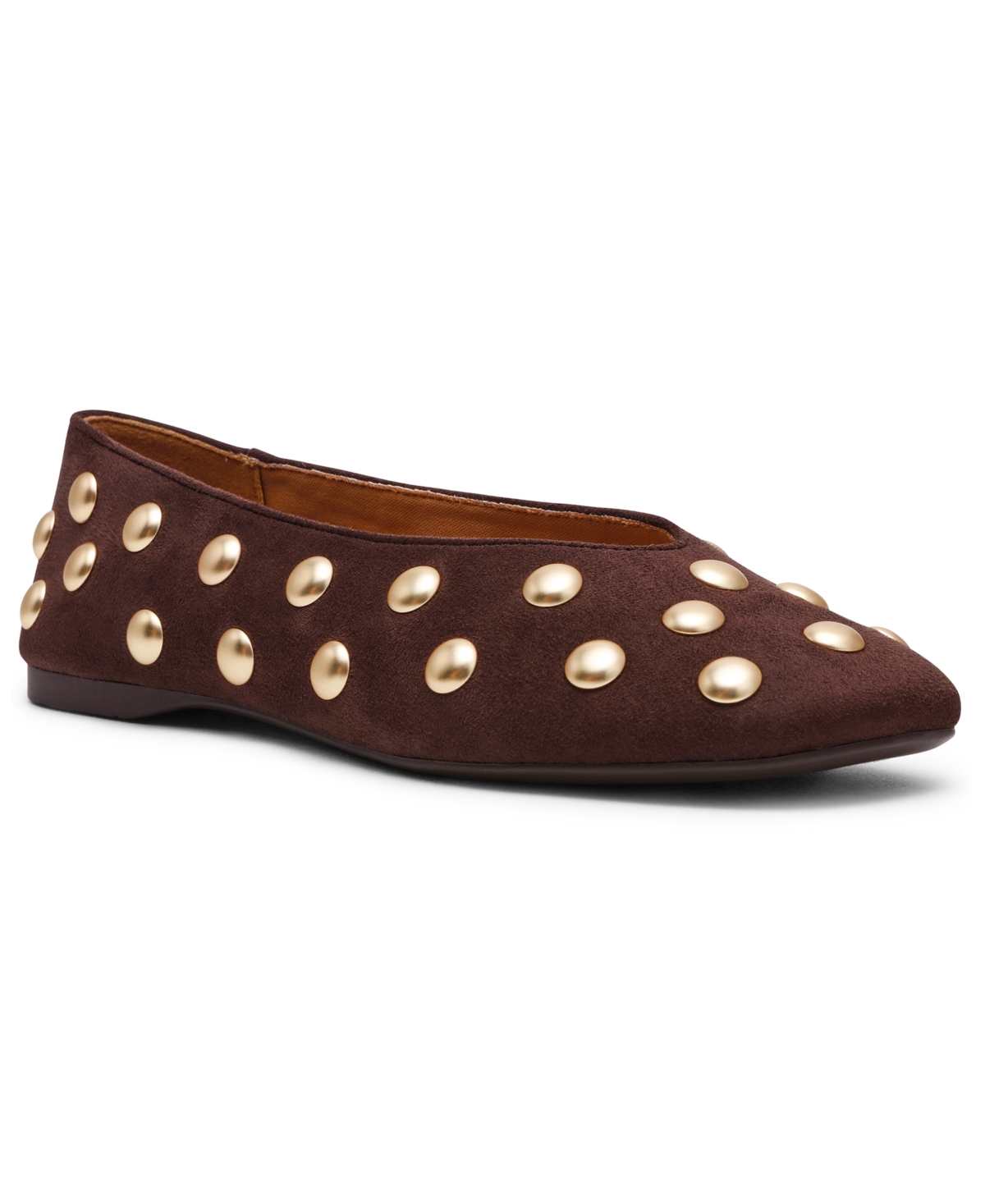 Dv Dolce Vita Women's Karma S Studd Ballet Shoes In Brown