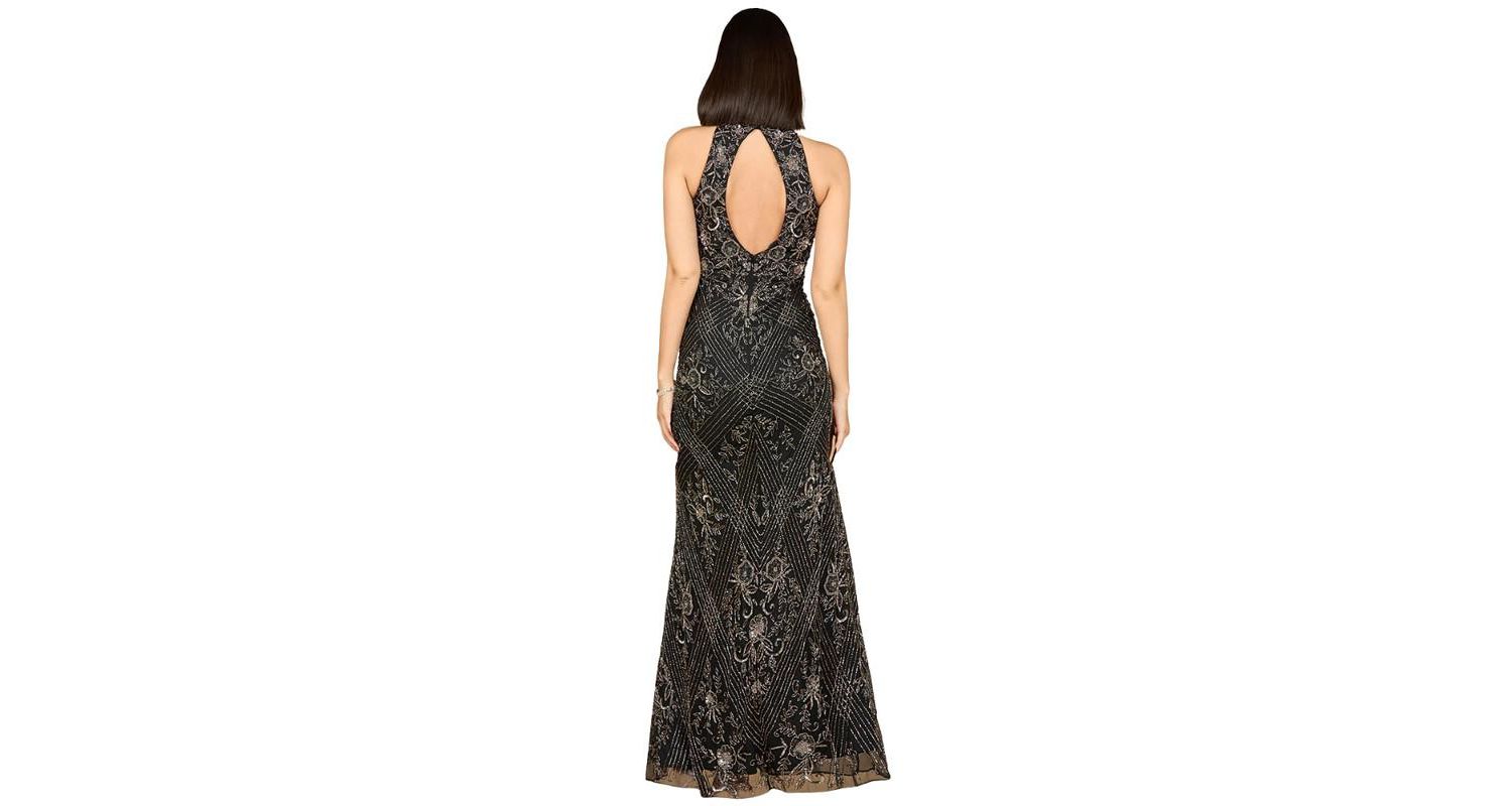 Women's Halter Neck Beaded Dress
