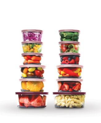 24 Piece Glass Food Storage Set