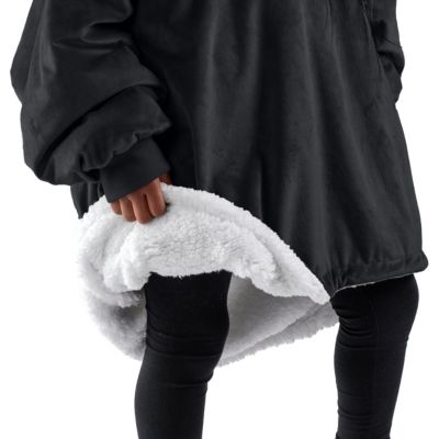 Homey Sherpa Side Pockets Wearable Blanket, Child