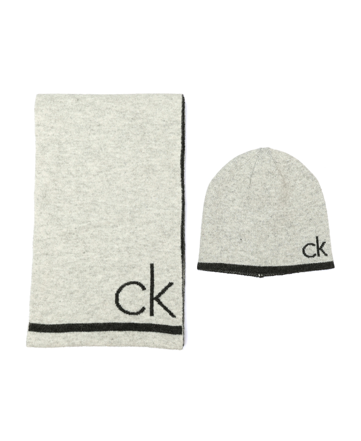 Calvin Klein Men's 2-Piece Fuzzy Scarf and Hat Set