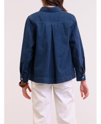 Women's Cotton Twill Pleat Back Jacket