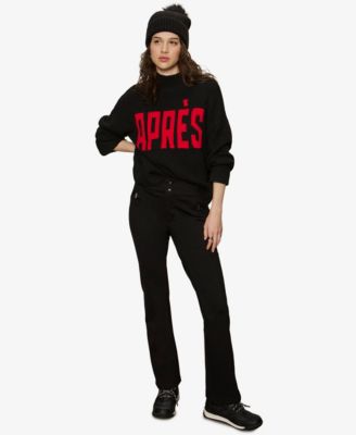 Women's Apres Intarsia High Mock F. Logo Sweater