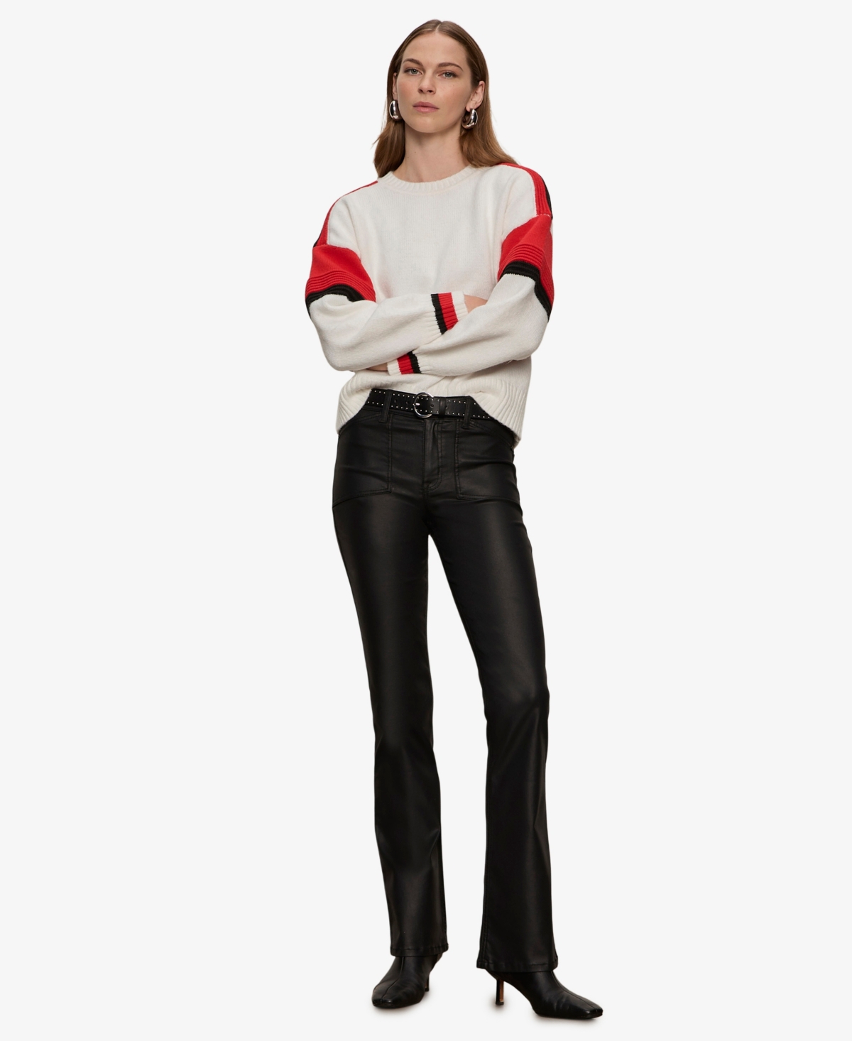 Sanctuary Women's Sporty Stripe Crewneck Sweater In Neutral