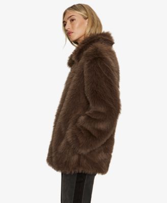Women's Carmen Faux-Fur Spread-Collar Jacket