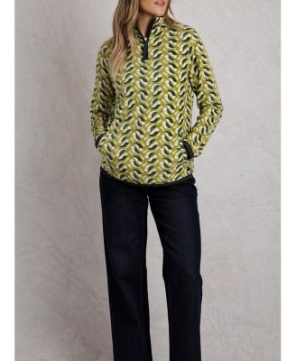 Women's Reena 1/4 Zip Printed Microfleece