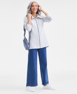 Women's Luxsoft Zip Front Tunic Fleece, Macy's Exclusive