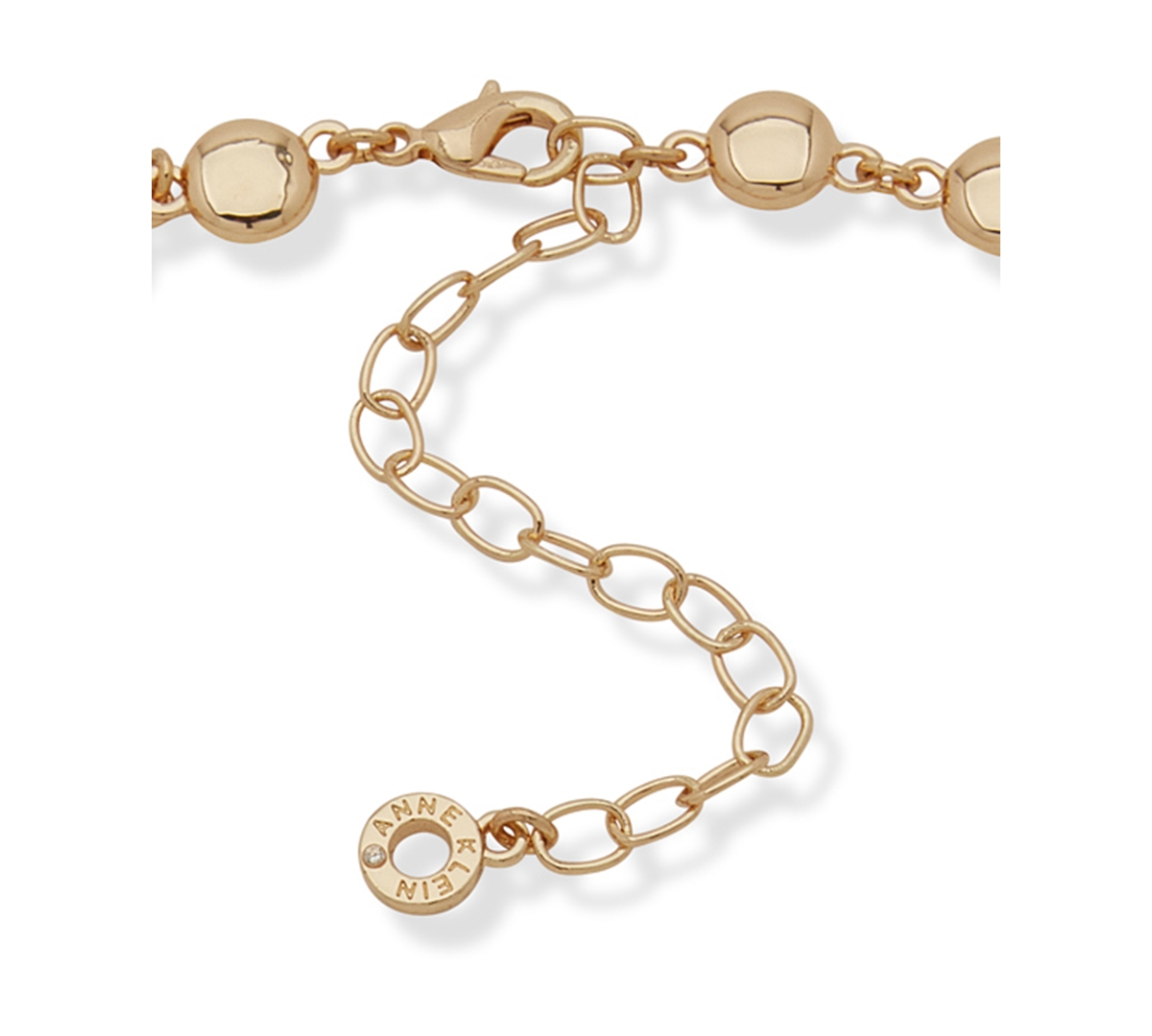 Anne Klein Glass Bezel Stone Crystal Star Necklace