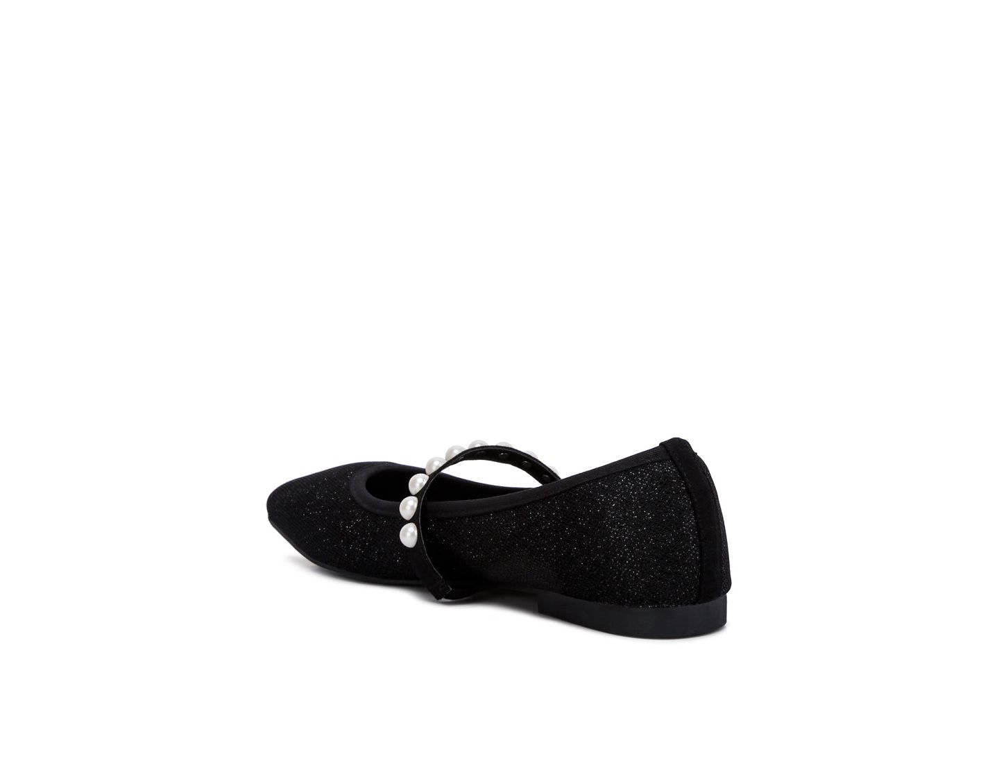 Женские балетки London Rag Sassie Pearl Embellished Ballerina Flats, цвет: Чёрный — фото 7
