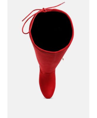 Womens Liama Minimal Drawstring Detail Knee-High