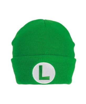 Men's Luigi Logo Embroidery Standard Cuff Acrylic Knit Beanie Cuff Beanie