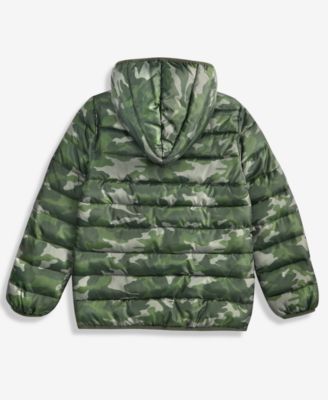 Boys' 5-20 Check Puffer Jacket, Macy's Exclusive