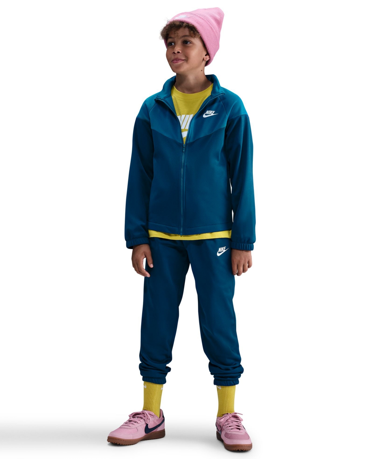 Nike Sportswear Big Kids Dri-fit Tracksuit, 2 Piece Set In Blue