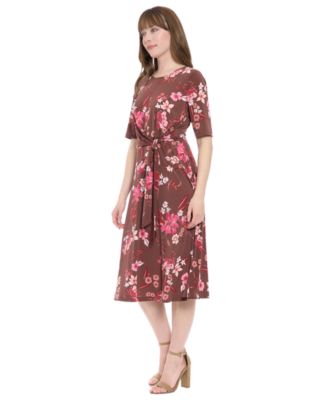 Women's Keyhole Midi Dress