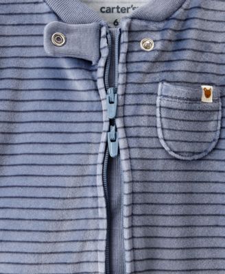 Baby Boys' Long-Sleeve Sleep & Play and Beanie, 2-Piece Set