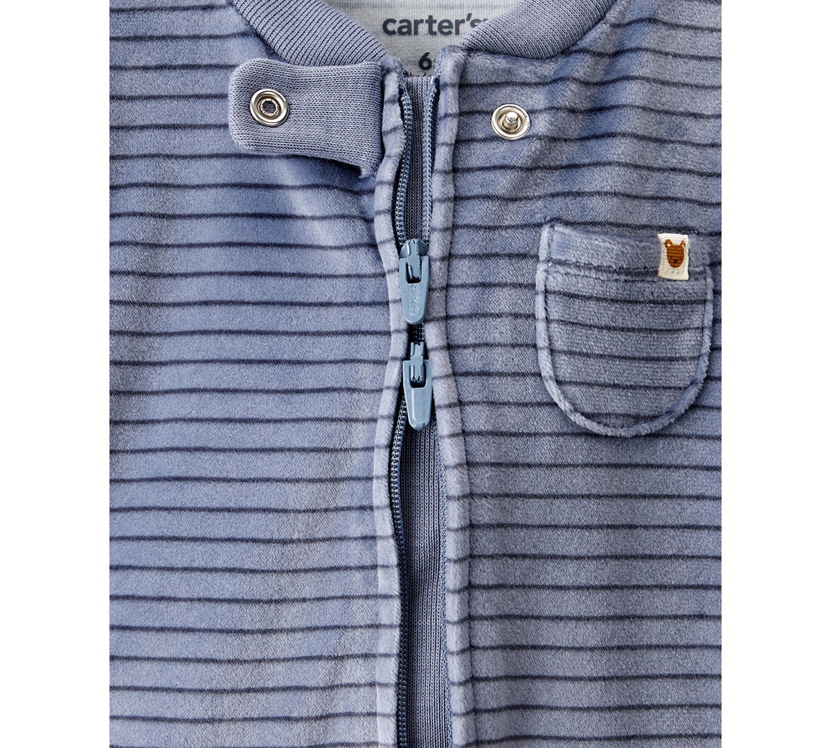 Carter's Baby Boys 2-piece Long-sleeve Sleep And Play Pajama And Beanie Set In Blue
