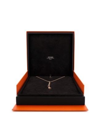 Pre-Owned HERMES Kelly Clochette Pendant Necklace