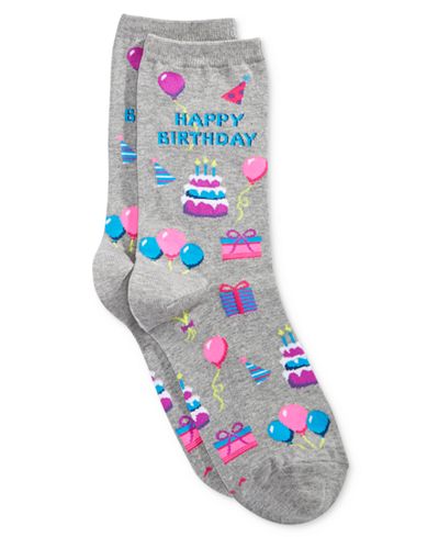 Hot Sox Women's Happy Birthday Socks