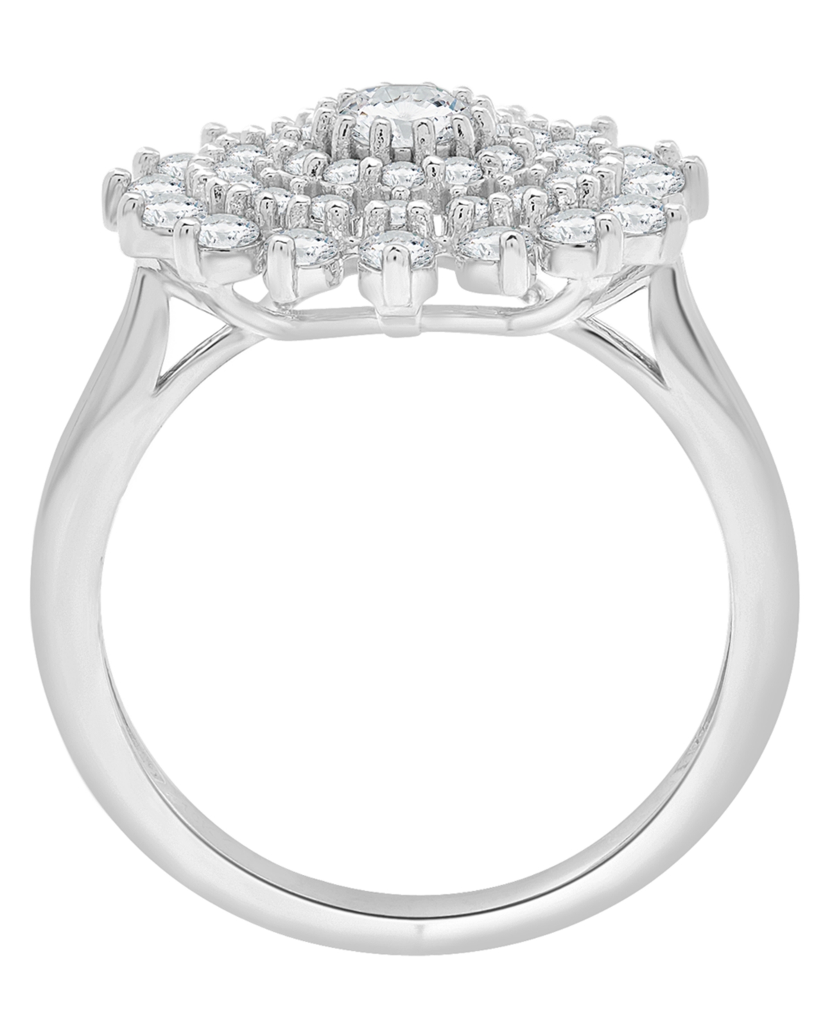 Wrapped Love Diamond Flower Cluster Ring (1 ct. t.w) 14k Gold, Exclusively at Macy's
