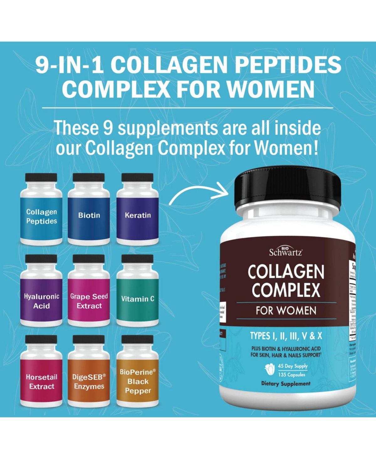 BioSchwartz Collagen Capsules, 135ct