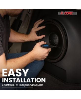 400W 12" 4Ohm Car Subwoofer Pair with Poly Cone Replacement Woofer