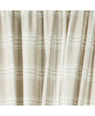 Bartlett Unlined 2-Piece Window Curtain Tailored Panels Pair with Ties - 90x84 Natural