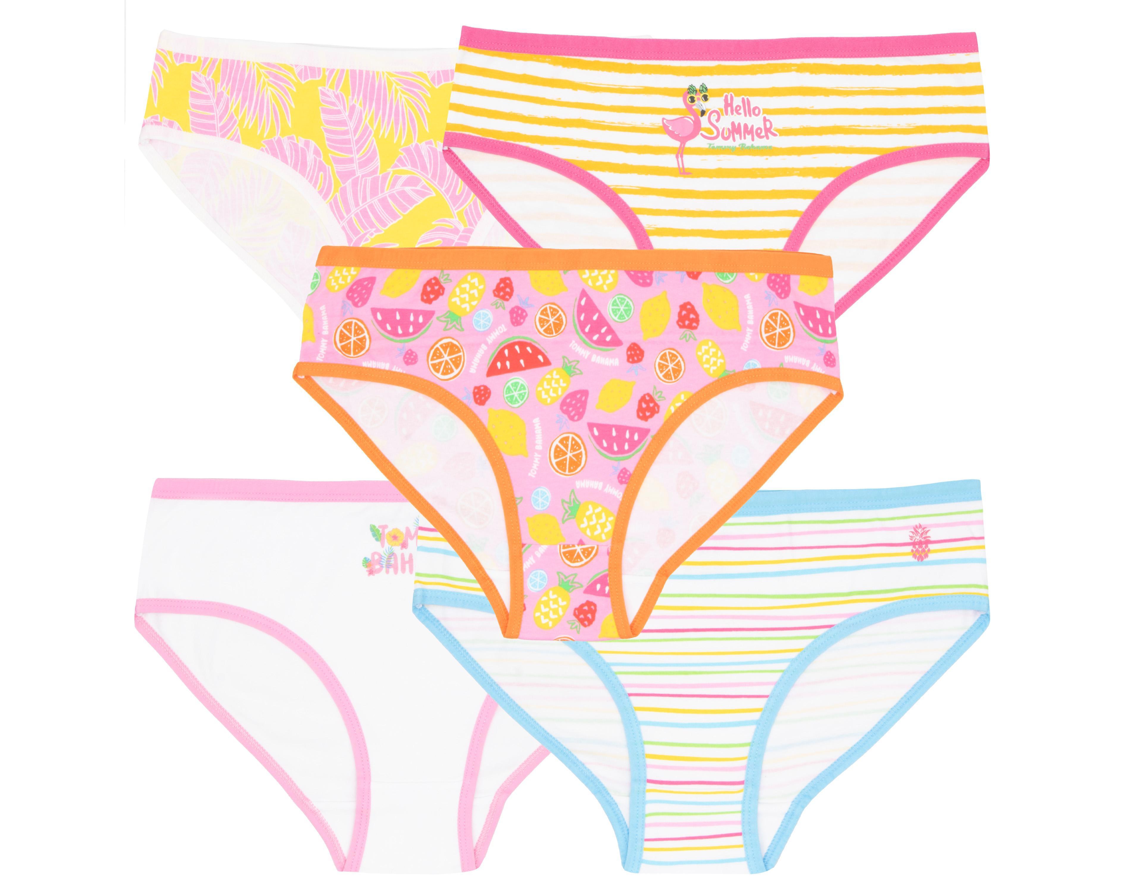 Tommy Bahama Little Girls Cotton 5 Pack Underwear