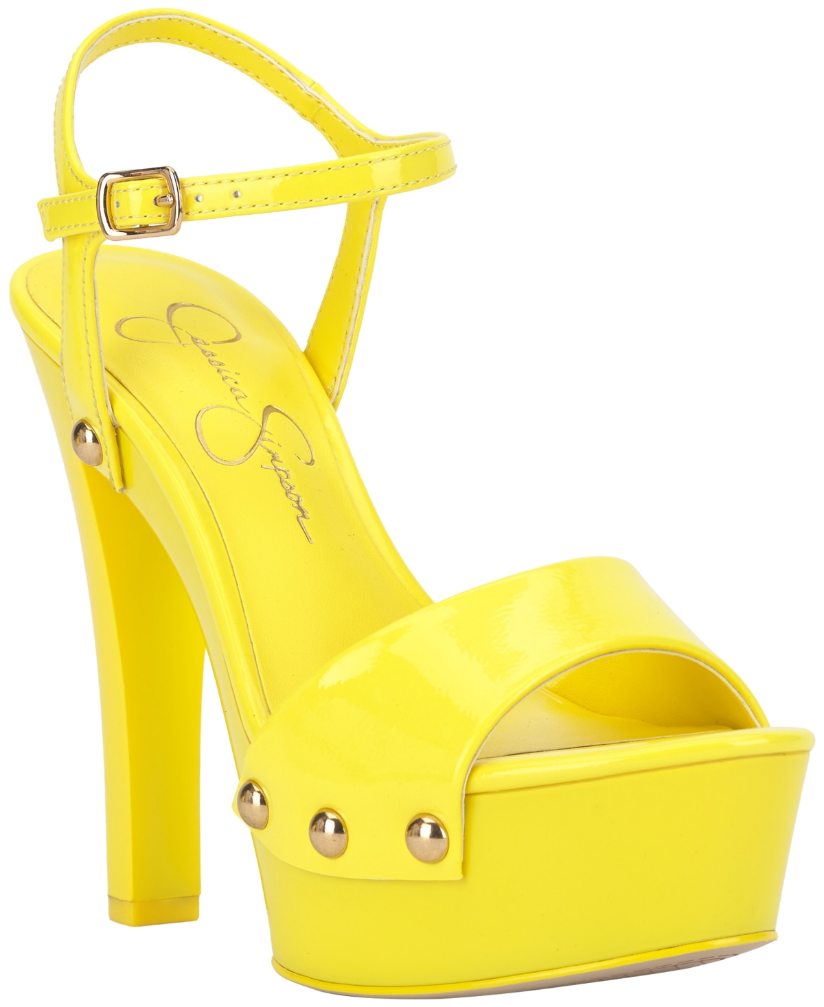 Jessica Simpson Women's Calenta Platform Dress Sandals In Gold