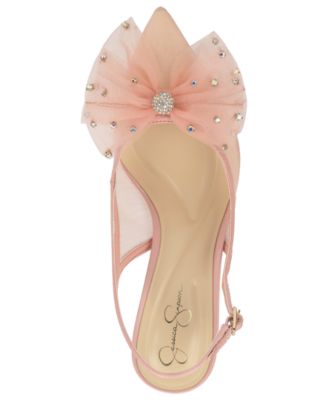 Women's Lavilra Bow Mesh Slingback Pumps