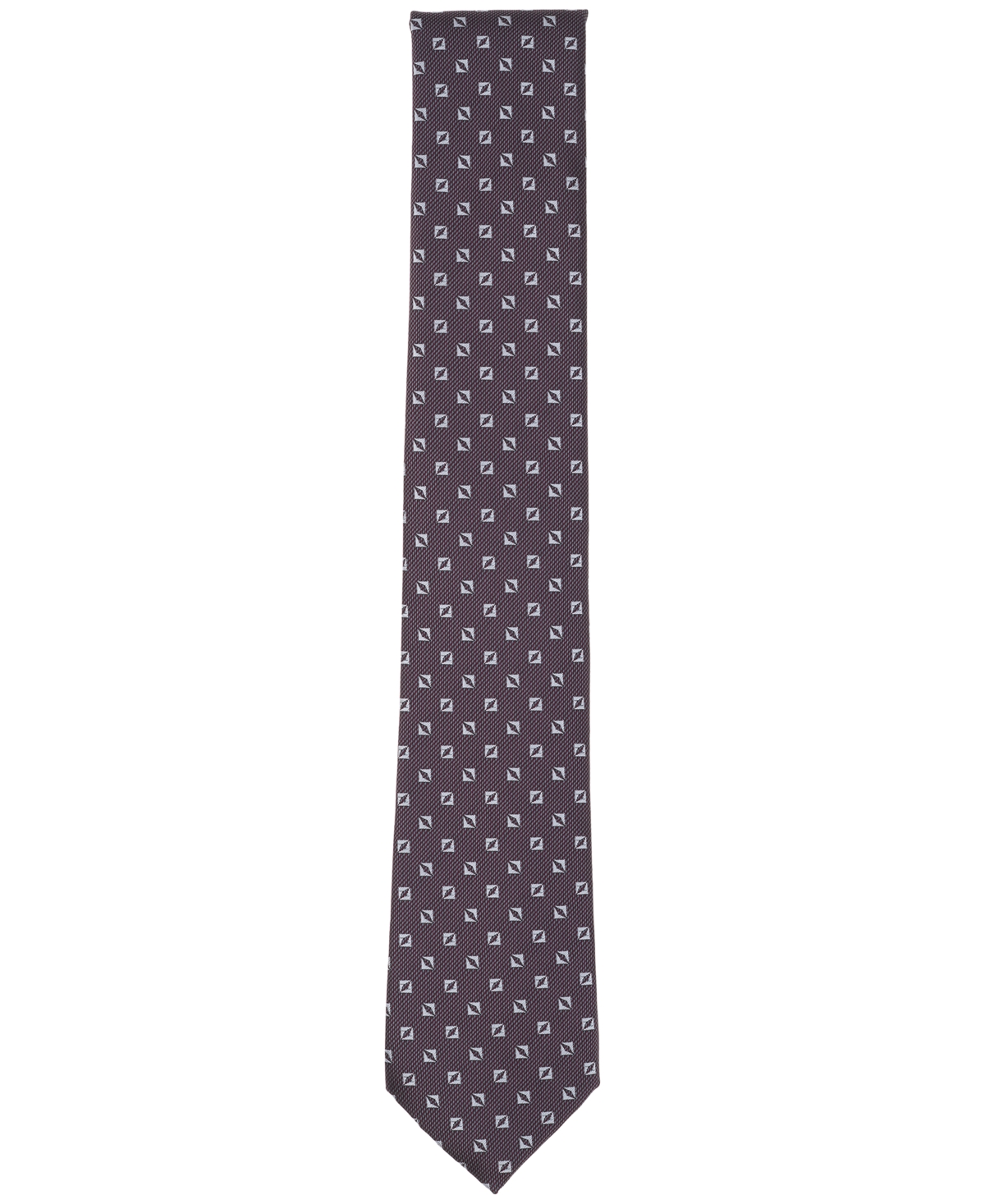 Alfani Men's Lovato Neat Tie, Macy's Exclusive In Burgundy