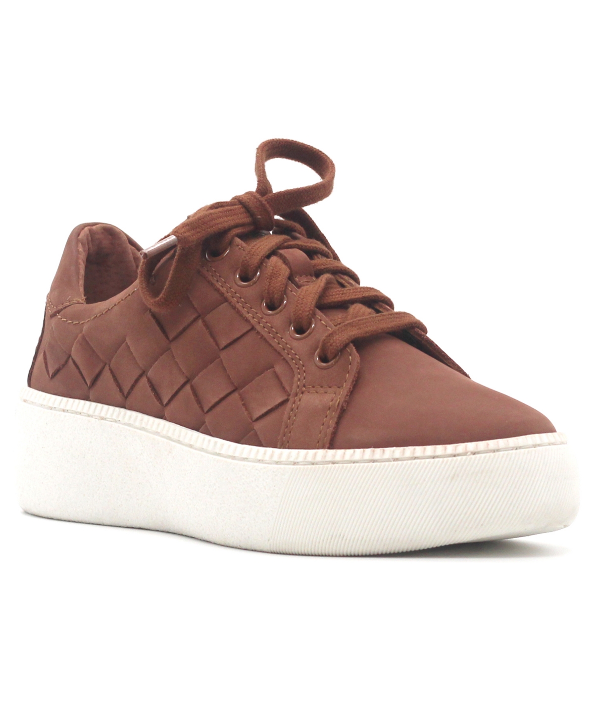 Gentle Souls Women's Kindy Woven Round Toe Sneakers In Brown