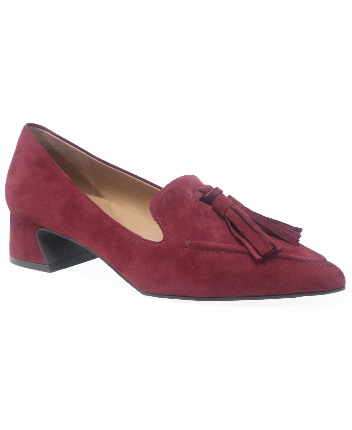 Gentle Souls Women's Glova Tassle Pointy Toe Pumps In Burgundy