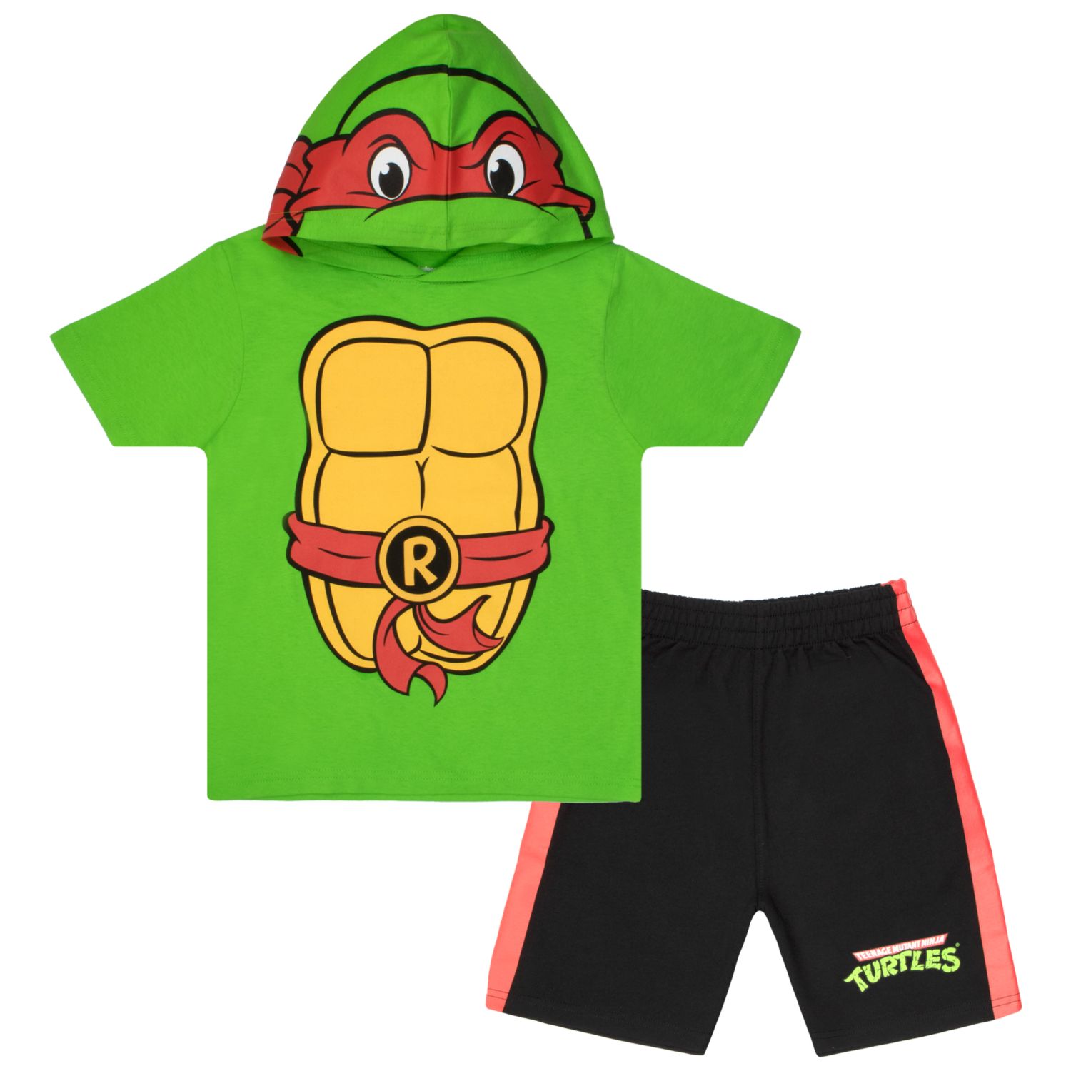 Big Boys Cosplay Hooded T-Shirt and Shorts Set