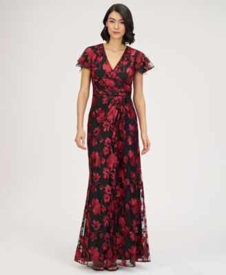 JS Collections - Women's Fauna V-Neck Gown
