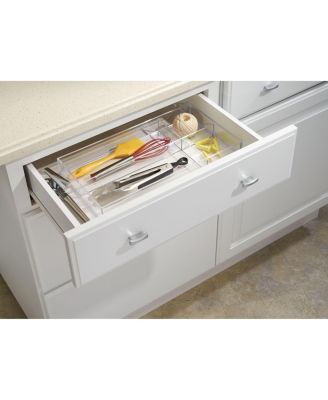 4-Section Stackable Makeup Drawer Organizer - Clear