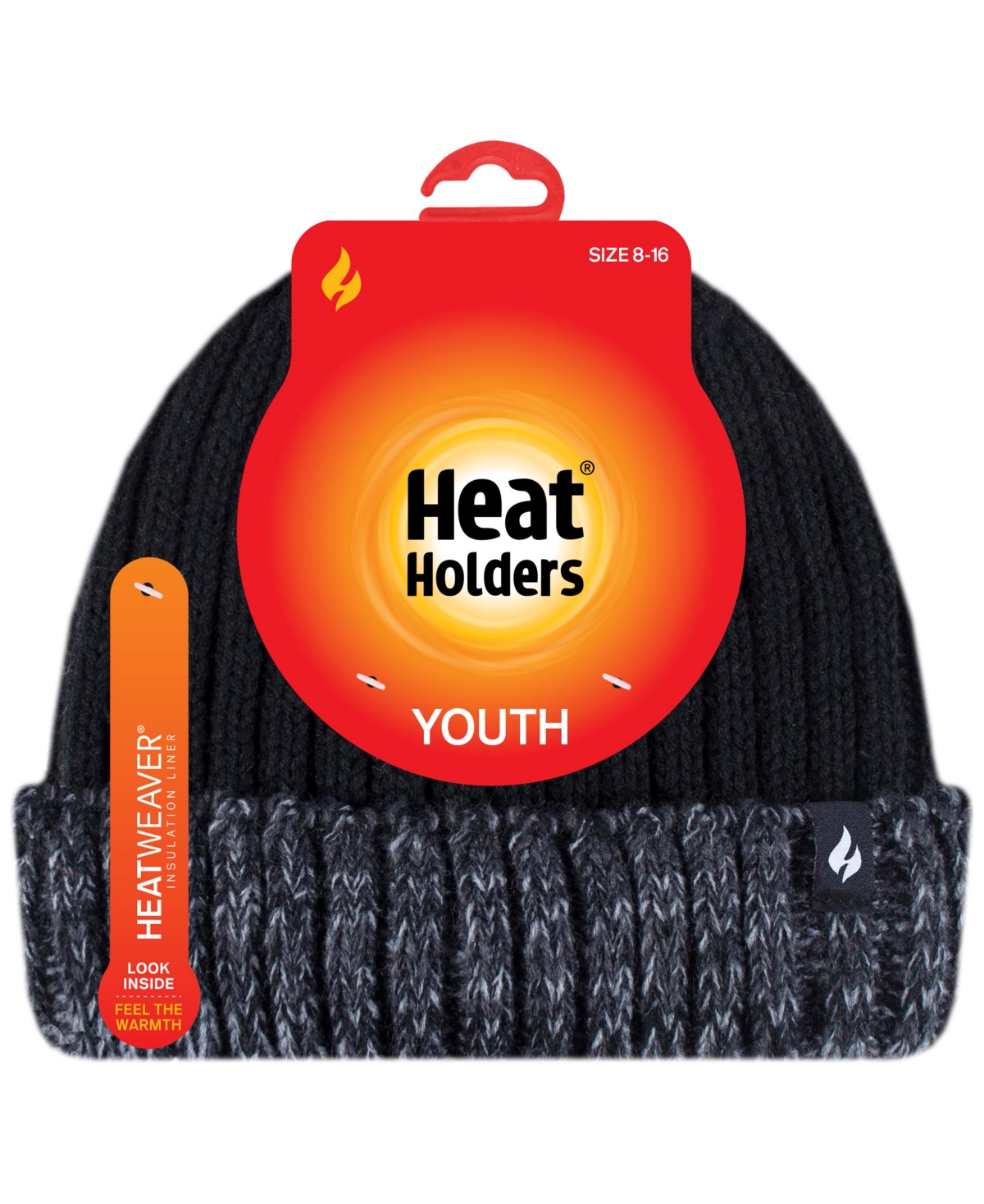 Heat Holders Boys 8-16 Storm Rider Hat In Black
