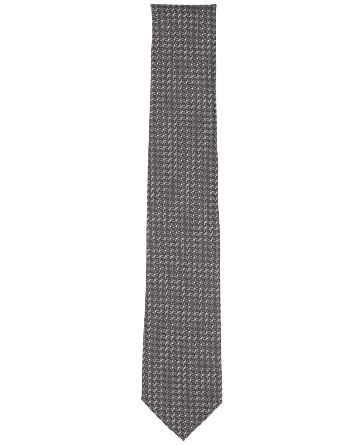 Alfani Men's Moores Geo-pattern Tie, Created For Macy's In Black