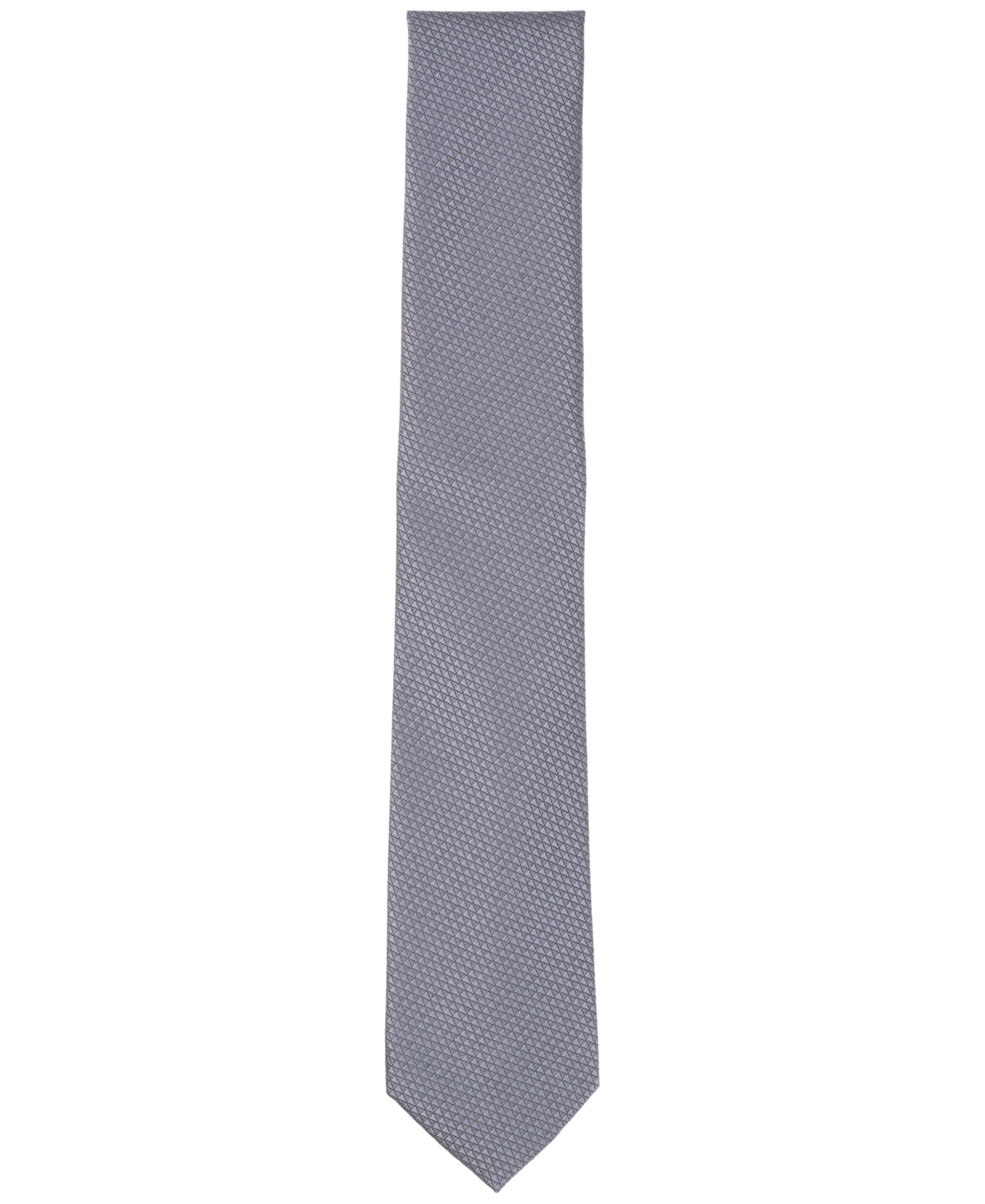 Alfani Men's Sawyer Textured Tie In White In Gray