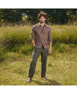 Men's Mocha Brown Bi-Check Shirt