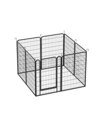 39.37 in. H Dog Fence Pet Exercise Pen for Outdoor Indoor and 8 Panels Heavy Duty Metal Playpen with door