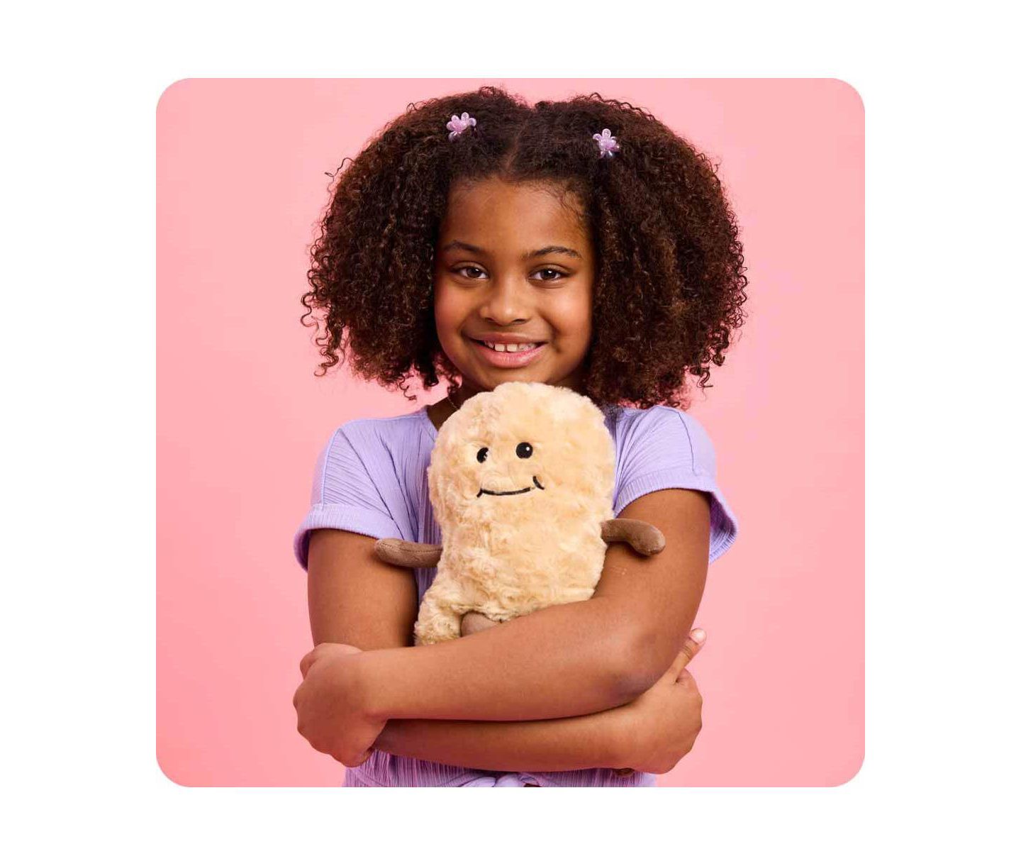 Детская мягкая игрушка Warmies 13" Microwaveable French Lavender Weighted Plush Peanut, цвет: Коричневый — фото 2