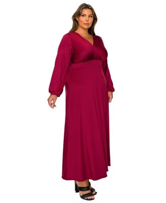 Plus Size Sophia Surplice Dress