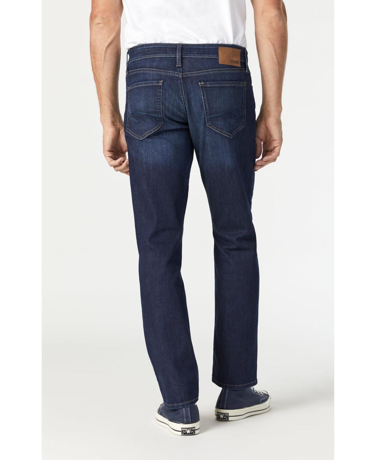 Мужские джинсы Mavi Jeans Mavi Myles Straight Leg In Dark Williamsburg — фото 4