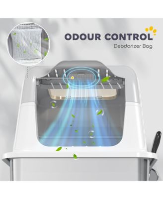 Stainless Steel Litter Box with Lid, Extra Large Cat Litter Box